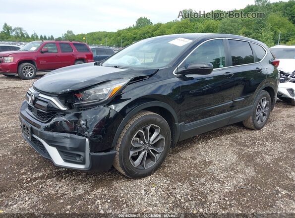 2HKRW2H5XNH664303 2022 HONDA CR-V Black Vista tres cuartos delantera izquierda