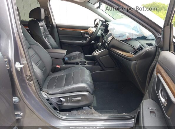 2HKRW2H82NH644976 2022 HONDA CR-V Gray Widok wnętrza z przodu