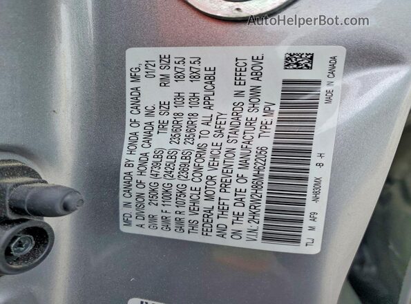 2HKRW2H86MH622056 2021 HONDA CR-V Серебряный 