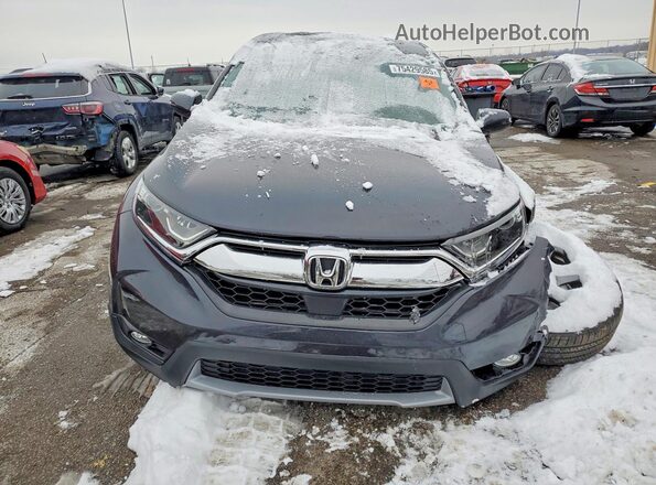 2HKRW2H89KH645005 2019 HONDA CR-V Gray Widok z przodu