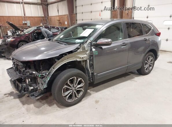 2HKRW2H8XMH667968 2021 HONDA CR-V Gray Vista tres cuartos delantera izquierda