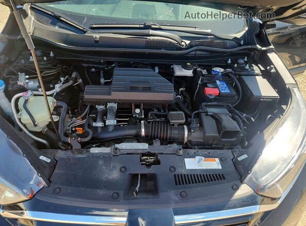 2HKRW2H8XNH646569 2022 HONDA CR-V Black Vista del compartimento del motor