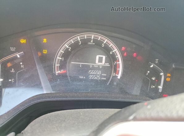 2HKRW5H3XKH414331 2019 HONDA CR-V Бордовый Вид щитка приборов