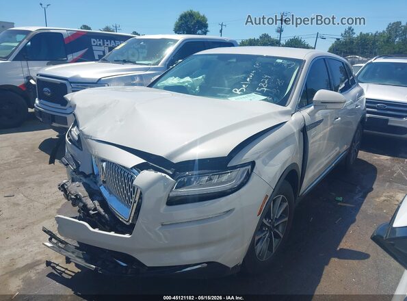 2LMPJ6J98MBL15824 2021 LINCOLN NAUTILUS Бежевый Передняя левая четверть