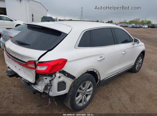 2LMPJ6JR1JBL34694 2018 LINCOLN MKX White Задня права чверть
