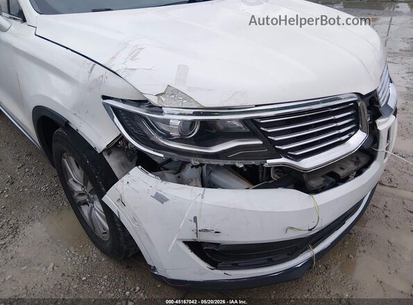 2LMPJ6JR9HBL25381 2017 LINCOLN MKX White Вид спереду