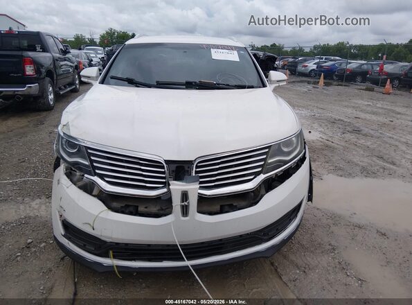 2LMPJ6JR9HBL25381 2017 LINCOLN MKX White Вид щитка приладів