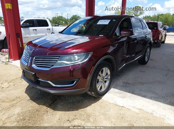 2LMPJ6JR9HBL46683 2017 LINCOLN MKX Maroon Vista tres cuartos delantera izquierda