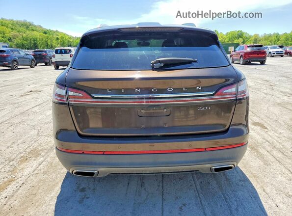 2LMPJ6L91KBL42485 2019 LINCOLN NAUTILUS Brown Вид ззаду