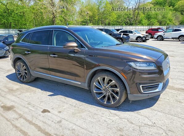 2LMPJ6L91KBL42485 2019 LINCOLN NAUTILUS Brown Передня права чверть