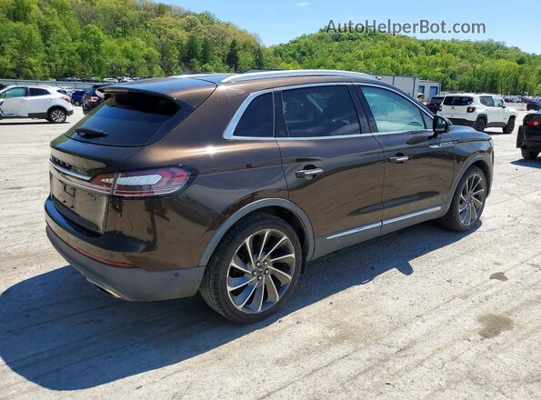 2LMPJ6L91KBL42485 2019 LINCOLN NAUTILUS Brown Задня права чверть