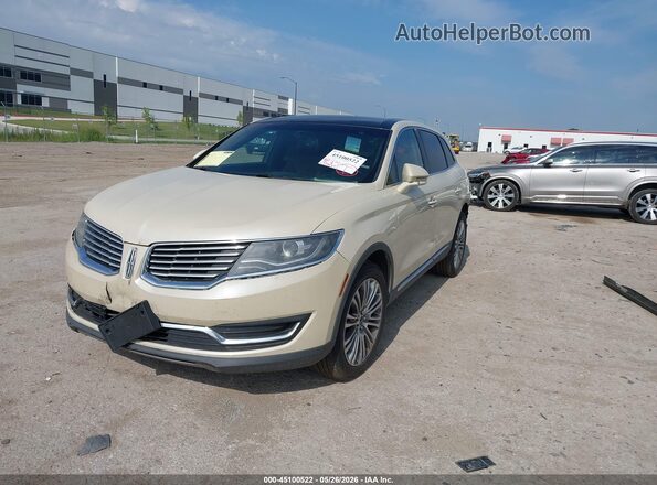 2LMPJ6LP6JBL30684 2018 LINCOLN MKX Beige წინა მარცხენა ხედი სამი მეოთხედიდან