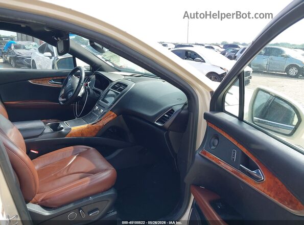 2LMPJ6LP6JBL30684 2018 LINCOLN MKX Beige წინა სალონის ხედი