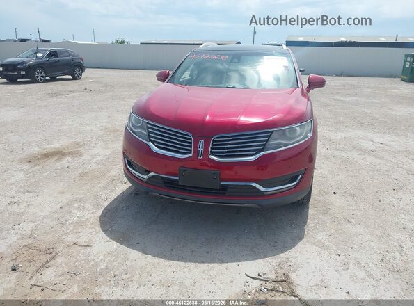 2LMPJ6LR1GBL40887 2016 LINCOLN MKX Red წინა ხედი