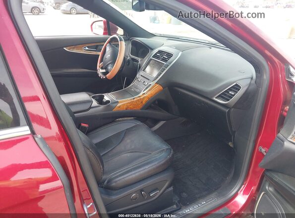 2LMPJ6LR1GBL40887 2016 LINCOLN MKX Red წინა სალონის ხედი