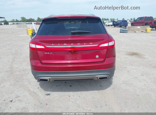 2LMPJ6LR1GBL40887 2016 LINCOLN MKX Red 