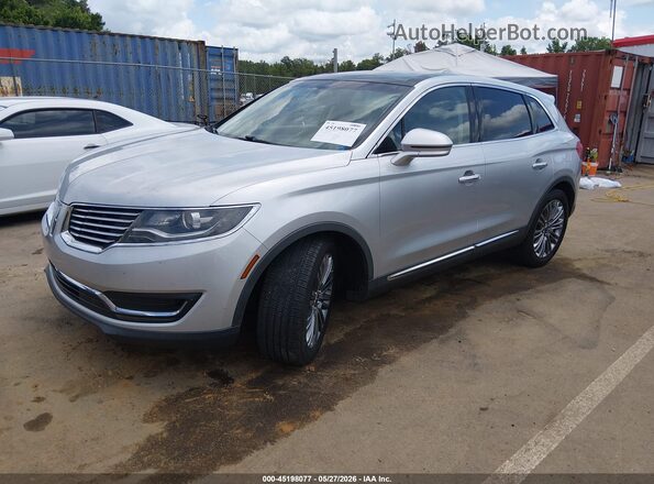 2LMPJ6LR2JBL37519 2018 LINCOLN MKX Silver Առջևի ձախ երեք քառորդ տեսարան