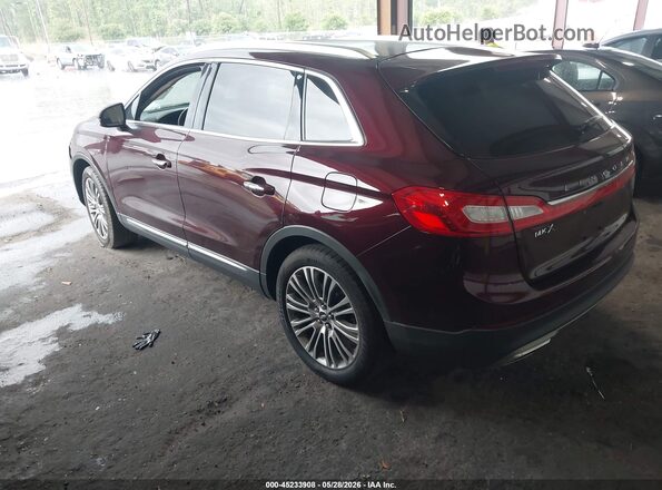 2LMPJ6LR4HBL11501 2017 LINCOLN MKX Burgundy უკანა მარცხენა