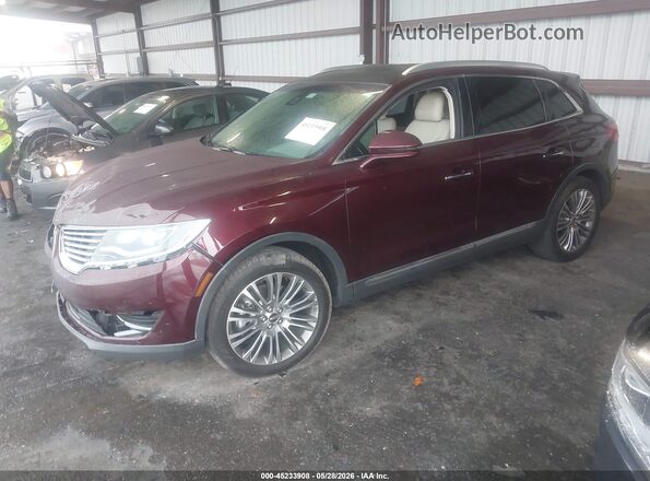 2LMPJ6LR4HBL11501 2017 LINCOLN MKX Burgundy წინა მარცხენა ხედი სამი მეოთხედიდან