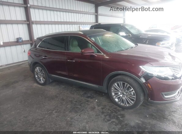 2LMPJ6LR4HBL11501 2017 LINCOLN MKX Burgundy უკანა სალონის ხედი