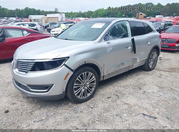 2LMPJ6LR6JBL12588 2018 LINCOLN MKX Silver წინა მარცხენა ხედი სამი მეოთხედიდან