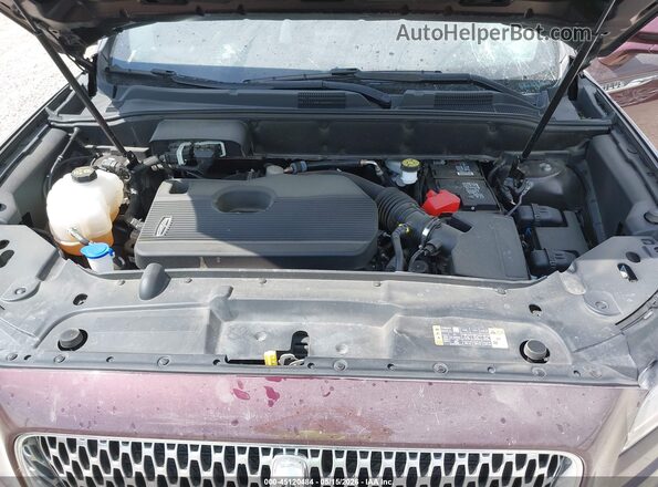 2LMPJ8K94MBL13983 2021 LINCOLN NAUTILUS Maroon უკანა ხედი