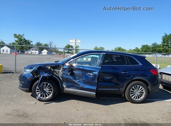 2LMPJ8KP0HBL37105 2017 LINCOLN MKX Синий Вид задней части салона