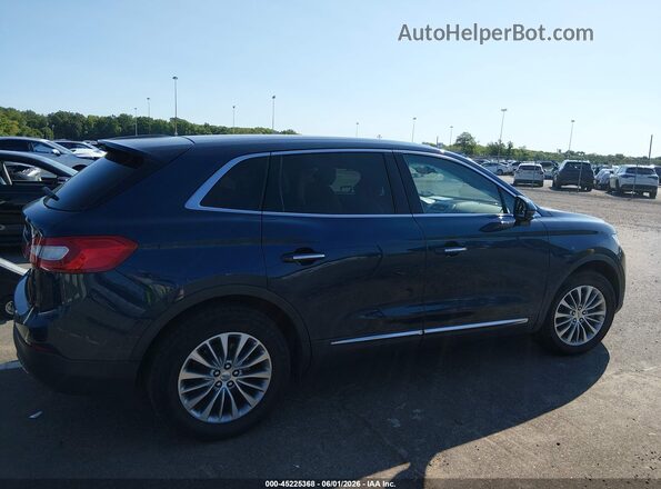 2LMPJ8KP0HBL37105 2017 LINCOLN MKX Синий Вид щитка приборов