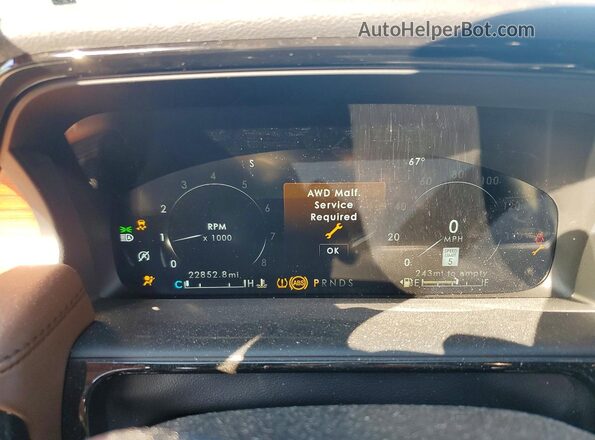 2LMPJ8KP3PBL23942 2023 LINCOLN NAUTILUS Black Вид щитка приладів