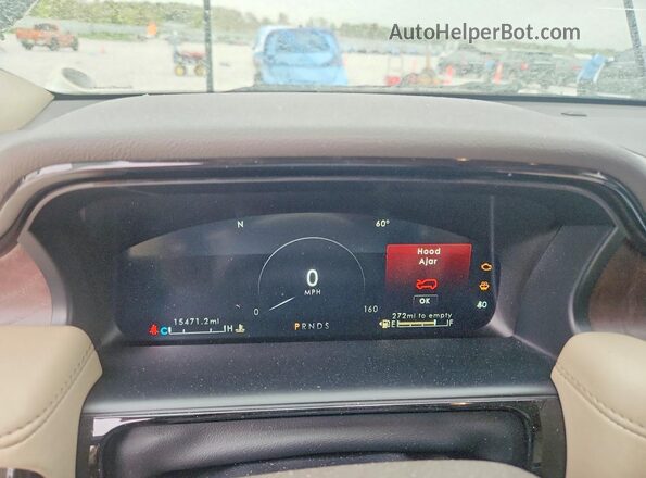 2LMPJ8KP9PBL21029 2023 LINCOLN NAUTILUS Beige Instrument cluster view