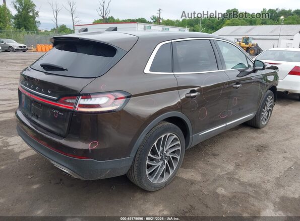 2LMPJ8L91KBL13189 2019 LINCOLN NAUTILUS Brown Հետևի աջ