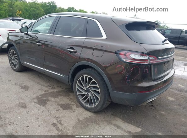 2LMPJ8L91KBL13189 2019 LINCOLN NAUTILUS Brown Հետևի ձախ