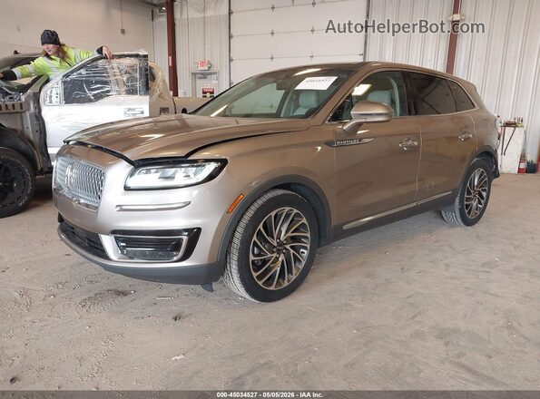 2LMPJ8L94KBL58613 2019 LINCOLN NAUTILUS Tan Передня ліва чверть