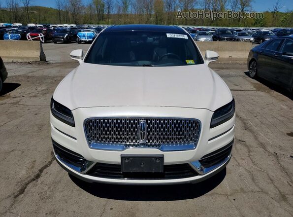 2LMPJ8L99KBL30242 2019 LINCOLN NAUTILUS White Вид спереду