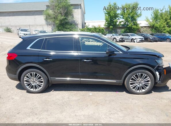 2LMPJ8LR1HBL34116 2017 LINCOLN MKX Black Widok wnętrza z tyłu