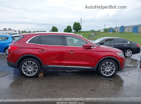 2LMPJ8LR5HBL31073 2017 LINCOLN MKX Red Vista interior trasera