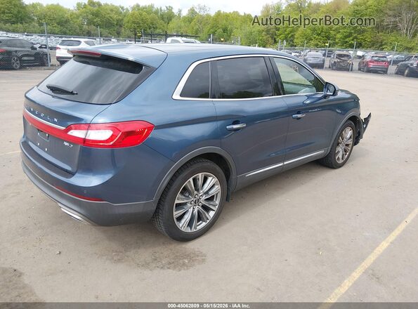2LMPJ8LR5JBL19270 2018 LINCOLN MKX Blue Trasero derecho