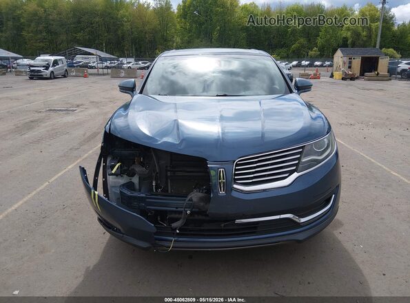 2LMPJ8LR5JBL19270 2018 LINCOLN MKX Blue Vista del cuadro de instrumentos