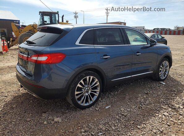 2LMPJ8LRXJBL41944 2018 LINCOLN MKX Синий Задняя правая четверть