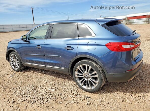 2LMPJ8LRXJBL41944 2018 LINCOLN MKX Синий Задняя левая четверть
