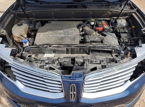2LMPJ8LRXJBL41944 2018 LINCOLN MKX Синий Вид подкапотного пространства