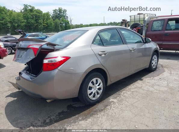 2T1BPRHE7GC532435 2016 TOYOTA COROLLA Gray Trasero derecho