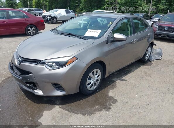 2T1BPRHE7GC532435 2016 TOYOTA COROLLA Gray Vista tres cuartos delantera izquierda
