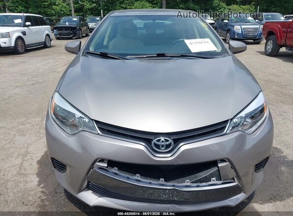 2T1BPRHE7GC532435 2016 TOYOTA COROLLA Gray Vista del cuadro de instrumentos