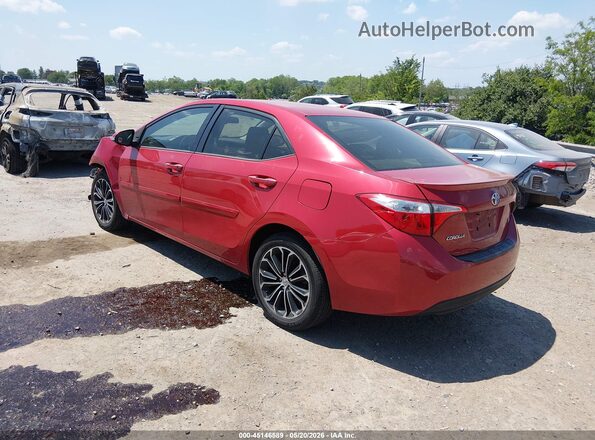2T1BURHE0GC554463 2016 TOYOTA COROLLA Red Rear left