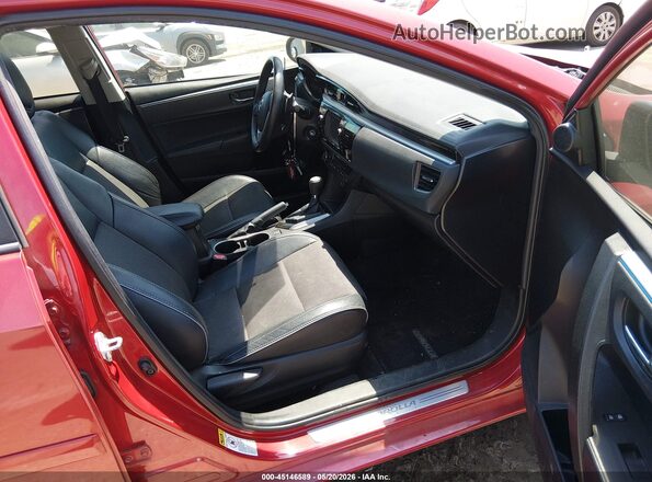 2T1BURHE0GC554463 2016 TOYOTA COROLLA Red Front interior view
