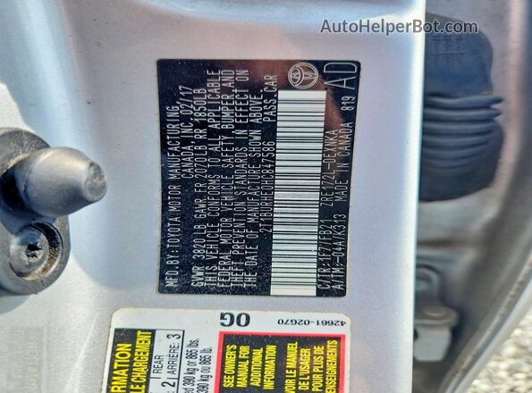 2T1BURHE0HC847586 2017 TOYOTA COROLLA Silver 