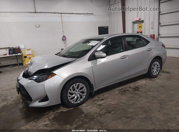 2T1BURHE0HC941631 2017 TOYOTA COROLLA Silver Առջևի ձախ երեք քառորդ տեսարան