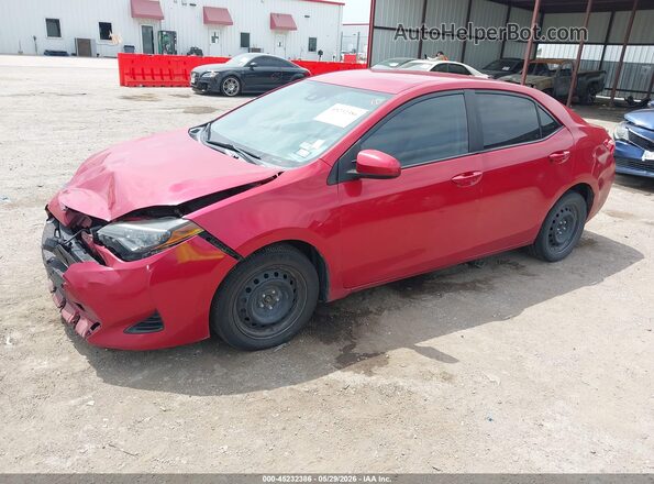 2T1BURHE0JC098472 2018 TOYOTA COROLLA Red Front left