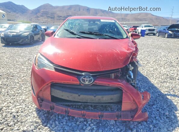 2T1BURHE0JC120938 2018 TOYOTA COROLLA Red წინა ხედი